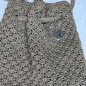 The Sak Tan Crochet Shoulder Bag